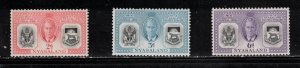 NYASSALAND Scott # 91-3 MNH - KGVI & Arms