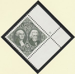 2592 Washington & Jackson PN Single MNH $1 Shipping