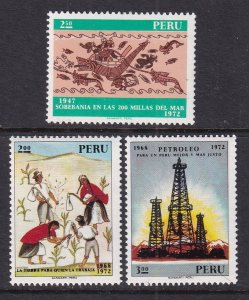 Peru 594-596 MNH VF