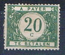 Belgium J19 MH Numeral 1919 (HV0053)