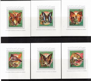 Comoros 1989 MNH Sc 686-91 DELUXE S/S (set of 6)