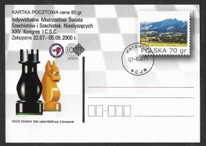 SE)2000 POLAND, MAXIMA CHESS CARD, PATH, MNH