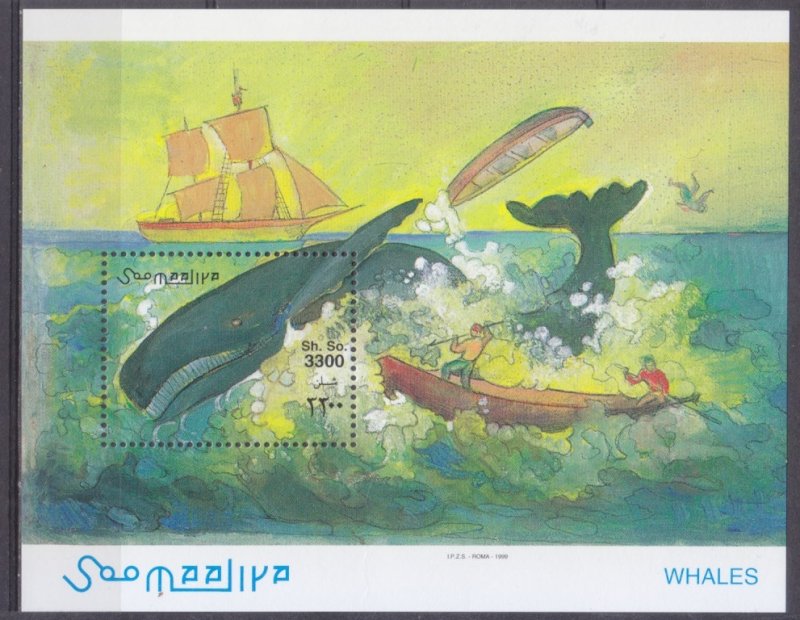 1999 Somalia 793/B64 Marine fauna - Whales 11,00 €