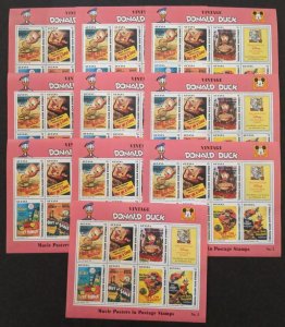 EDW1949SELL : GUYANA 1993 Sc #2769-71, 2773-75 Disney Cplt set of 6 shts 10 of @