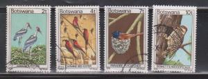 BOTSWANA Scott # 199, 201, 203-4 Used - Birds