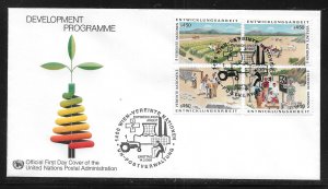 UN Vienna  61a Development Program FDC Geneva Cachet