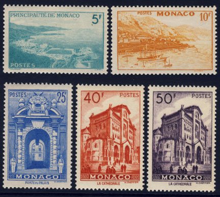 Scott #228-32 Scenes MNH