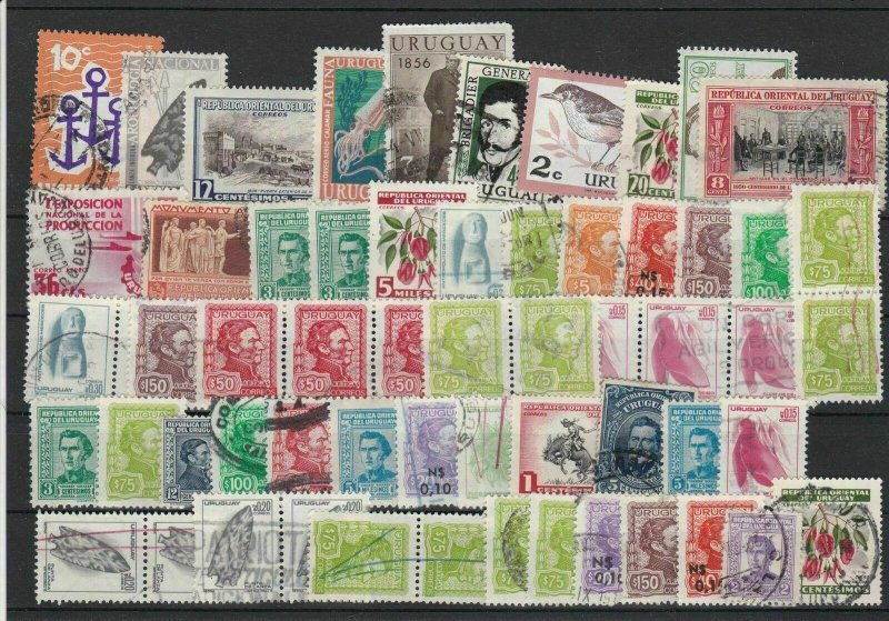 Stamps Uruguay Mixed- Few Pairs Ref 28977 