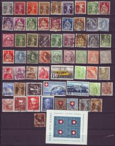 J12634 JLstamps old switzerland used mh, good value, ss mnh