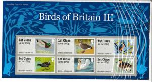 GB FS16 Post & Go Birds of Britain III set 6 MNH 2011