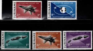 Suriname Scott B99-B103 MNH** 1964 semi-postal Aeronautical Astronautical  set