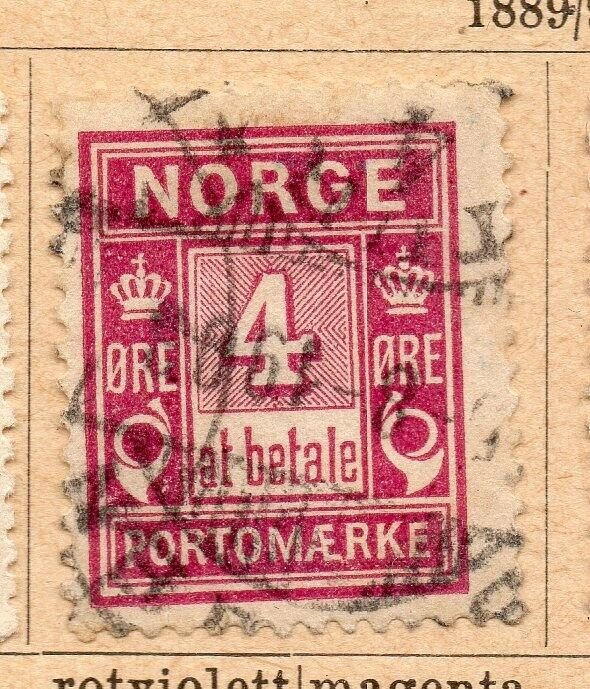 Norway 1889-93 Early Issue Fine Used 4ore. NW-07992