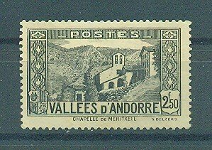 French Andorra sc# 59 mh cat value $8.00
