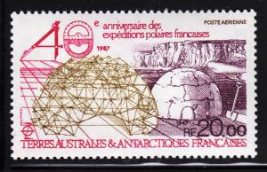 FSAT TAAF 1988 MNH Sc #C99 20fr French Polar Expeditions, 40th anniversary