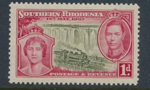 Southern Rhodesia  SG 36  Mint very light trace of Hinge 