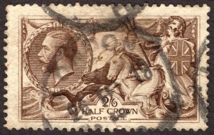 1918, Great Britain 2'6Sh, Used, Sc 179