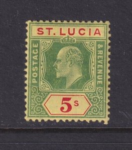 St. Lucia, Scott 63 (SG 77), MHR (crease)