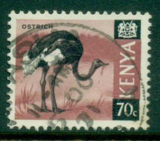 Kenya 1966-69 Pictorial 70c Ostrich FU