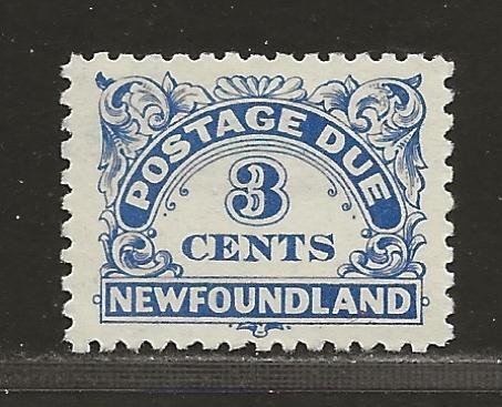 NEWFOUNDLAND  SC# J3  VF/MOG