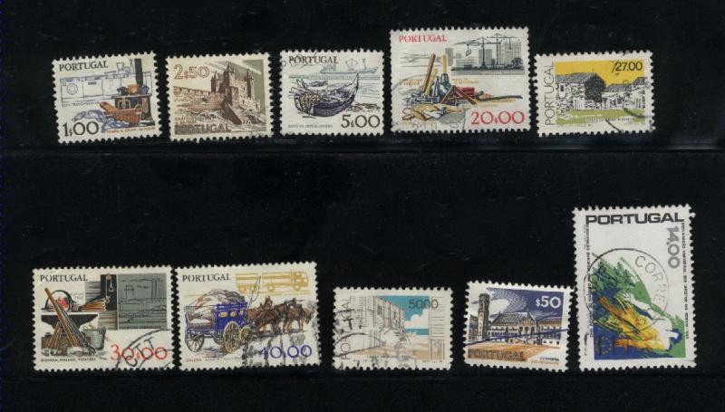 Portugal  10 different used  PD