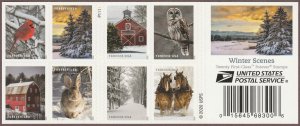 5541b 5532-41 Winter Scenes Booklet of 20 Stamps MNH