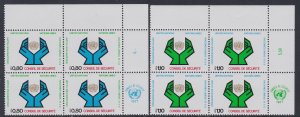 67-68 United Nations Geneva 1977 Security Council Inscription Block MNH