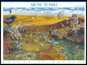 Scott 3802 37c Arctic Tundra Mint Sheet of 10 NH Face $3.70