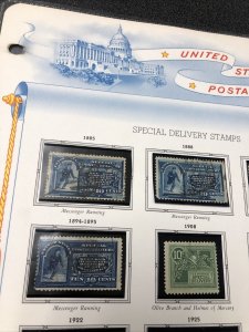 US Special Delivery Collection lot : E1-2 Used. E3 Up Hinged & Mint Never Hinged 