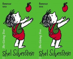 US Shel Silverstein Imperf/NDC MNH. Horz Pair 2 stamps 2022. Ships After 15 Apr