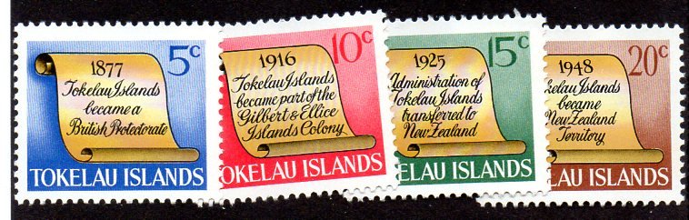 TOKELAU ISLANDS 16-19 MNH SCV $3.85 BIN $2.00 EVENTS