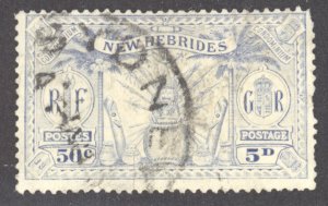 New Hebrides- British, Sc #45, Used, w/Sydney cxl