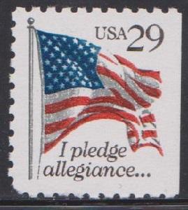 2593 Pledge of Allegiance F-VF MNH single from booklet