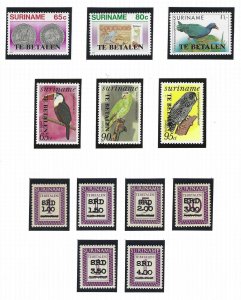 NETHERLAND SURINAME 1886-1987 SPECIALIZED COLLECTION OF 92 POSTAGE DUES