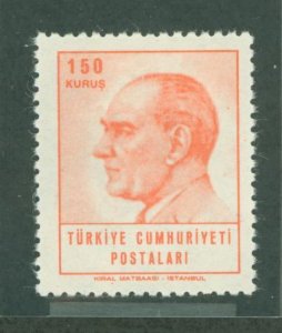 Turkey #1656 Unused Single