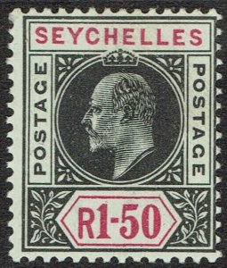 SEYCHELLES 1903 KEVII 1R50 WMK CROWN CA