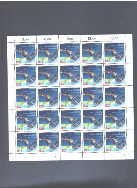 GERMANY 1991 #1642,  FULL SHEET @$5.00 or SINGLE STAMP @$0.50  MNH