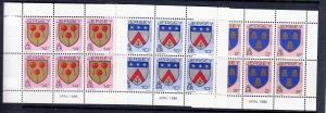 Jersey 1986 Booklet panes of 6, (April 1984) 4 panes NHM