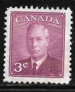 Canada 286: 3c George VI, MH, F-VF, dist gum