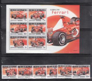 Gibraltar 993-98 Ferrari Race Cars Mint NH