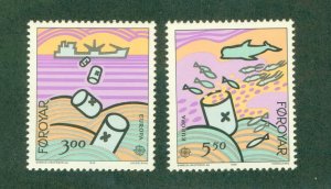 FAROE ISLANDS 143-44 MNH CV $3.85 BIN $2.25