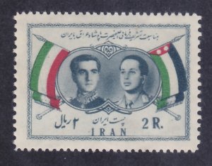 Iran 1081 Mint OG 1957 Shah and King Faisal II of Iraq Issue