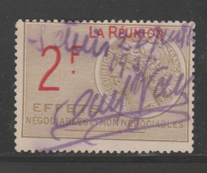 France and Colonies revenue Fiscal stamp 11-9-20 Reunion