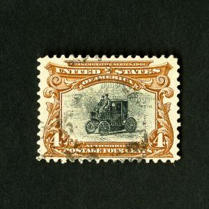 US Stamps # 296 Superb Light Cancel Gem