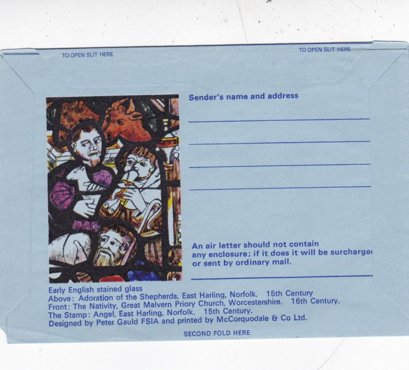 GB 1970 Christmas 9d Air letter First Day of Issue Bethlehem CDS VGC