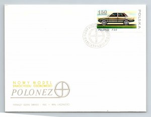 Poland 1976 FDC - New model, Passenger Car - F12938