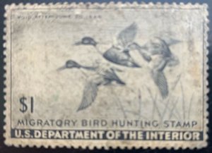 RW12 1945 US Duck Stamp Unsigned MNG