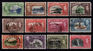 Trinidad & Tobago 1938-44 George VI Various Designs, Set to 60c [Used]