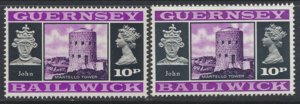 Guernsey  SG 56 + 56a  SC# 53 Decimal Currency 1971-73  MNH see scan 