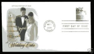 4398  61c Wedding Cake,  Artcraft  FDC