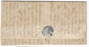 France 1842 FL entire Brumath (Bas-Rhin) to Paris. Stephansfeld Asylum  (a680